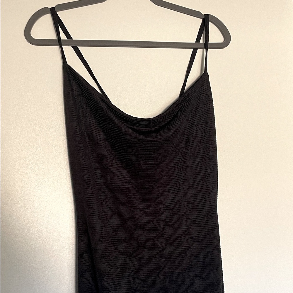 Boohoo Black Textured Dress